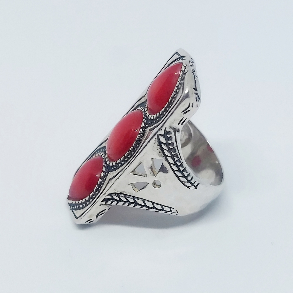 R3265 Silpada Sterling Deep Sea Ring Size 6.5